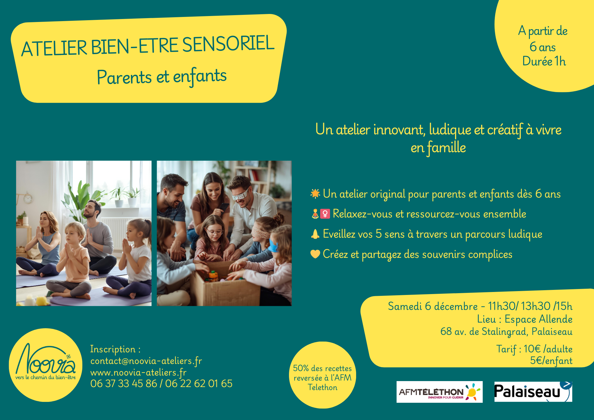 Atelier Bien-être sensoriel pour parents et enfants